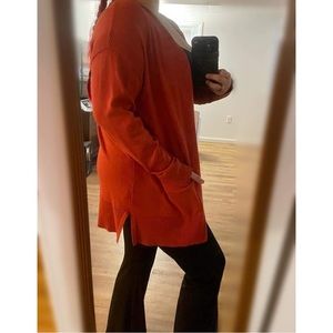 NWOT - 0X Burnt Orange Cardigan Sweater